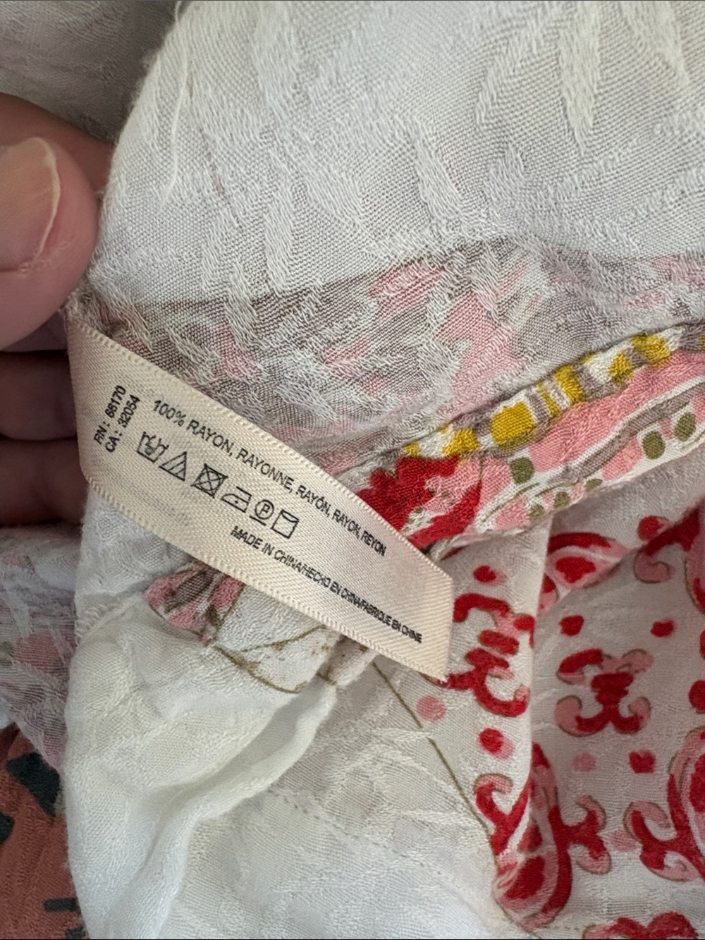 ANTHROPOLOGIE FLOREAT Pink Floral Patchwork Kimono Robe - Picture 10 of 11